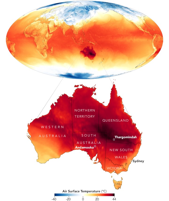 Primavera 2020 mai così calda in Australia