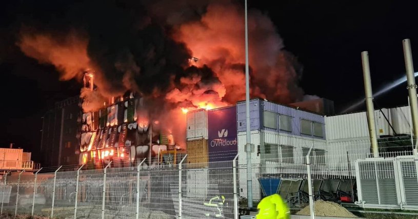 Incendio nel datacenter di OVH Cloud - Autore Sconosciuto