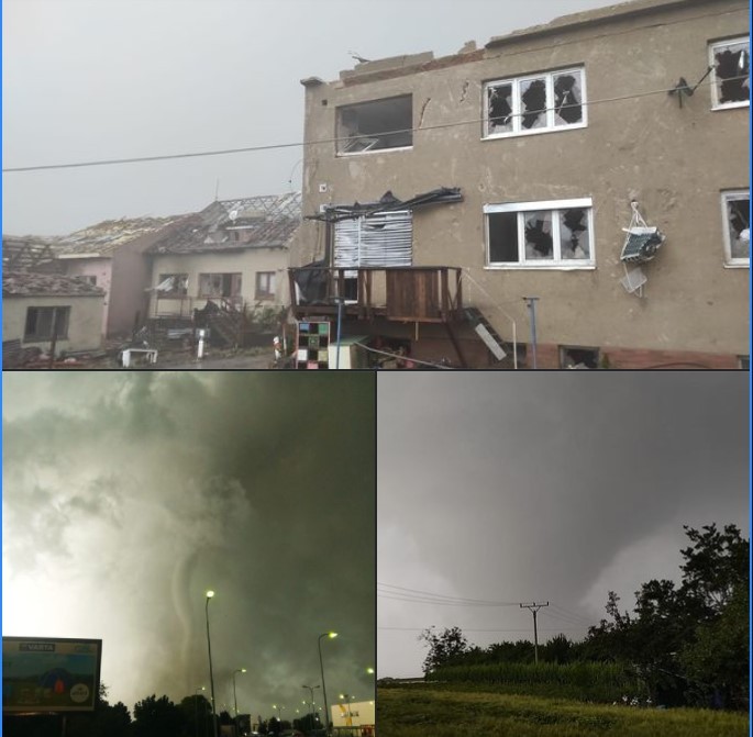 Tornado devasta la regione di Hodonin Repubblica Ceca