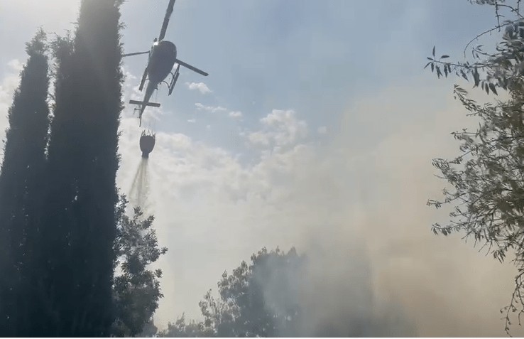 Incendio ad Asciano Siena 28 Luglio 2021