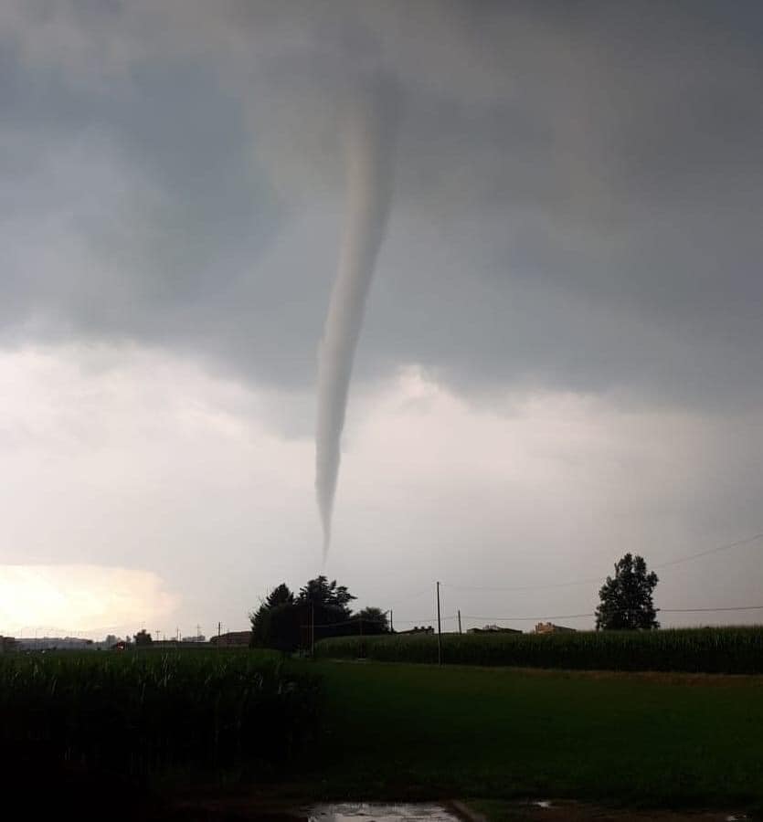 Tornado di Cavallermaggiore Cuneo 8 Luglio 2021