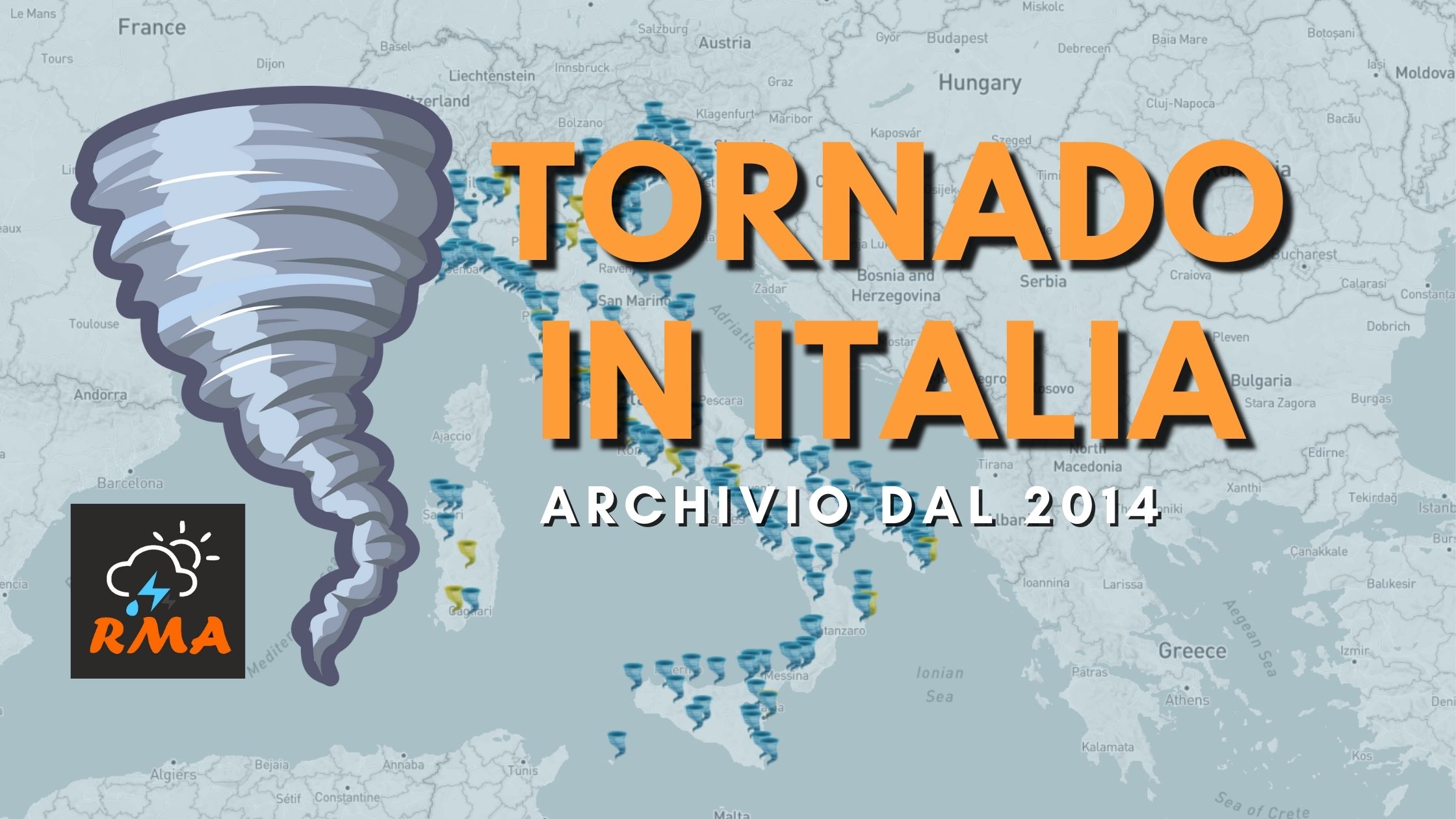 Tornado in Italia l'archivio completo dal 2014