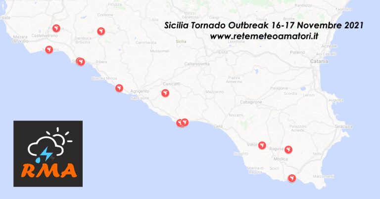 Tornado Outbreak Sicilia 17 Novembre 2021