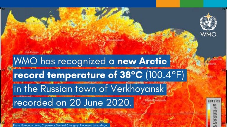 Confermato il record di temperatura in Siberia del Giugno 2020