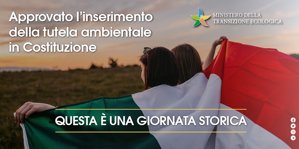 La Tutela dell'Ambiente e della Biodiversità fa parte della Costituzione Italiana