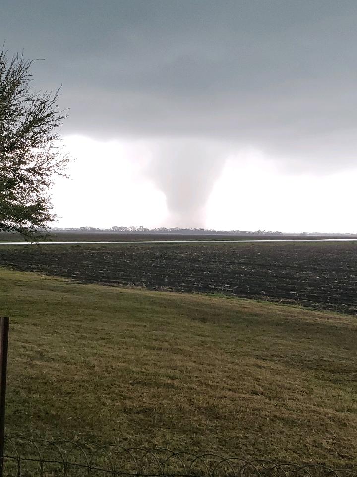 Foto di Jared Andersen, tornado verso Hutto