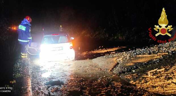 Frana travolge auto nella provincia di Rieti 16 Dicembre