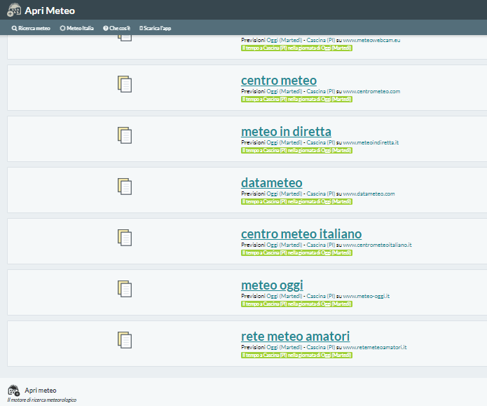Apri Meteo.it
