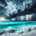 Temporale sul mare immagine ai