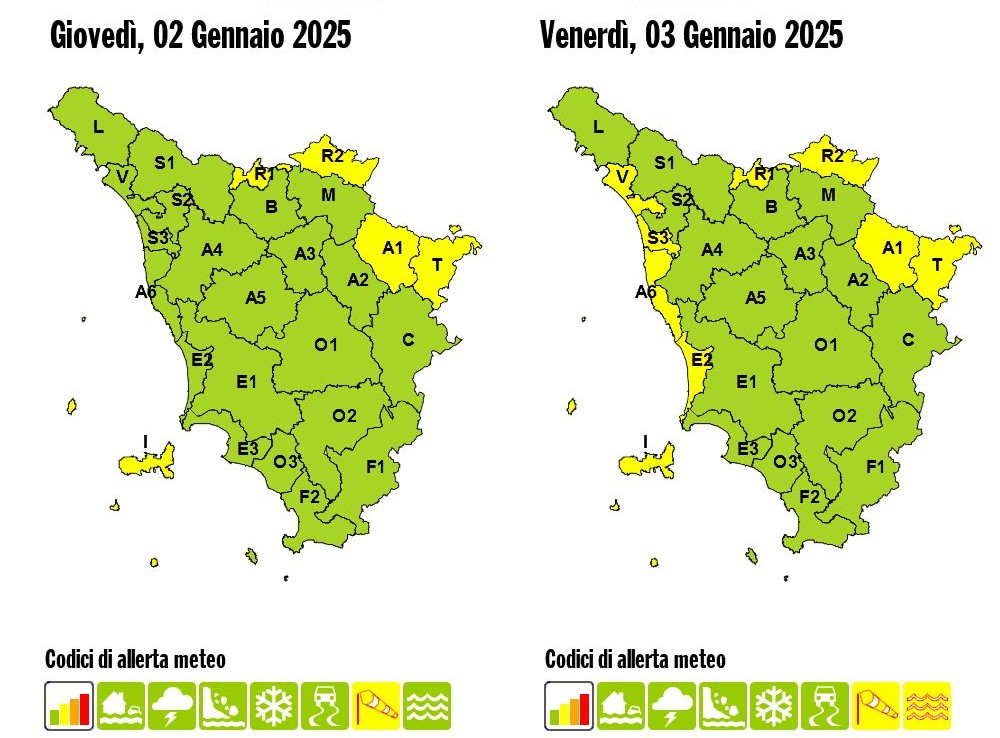 Allerta Meteo Gialla in Toscana: Vento Forte e Mareggiate – 3 Gennaio 2025