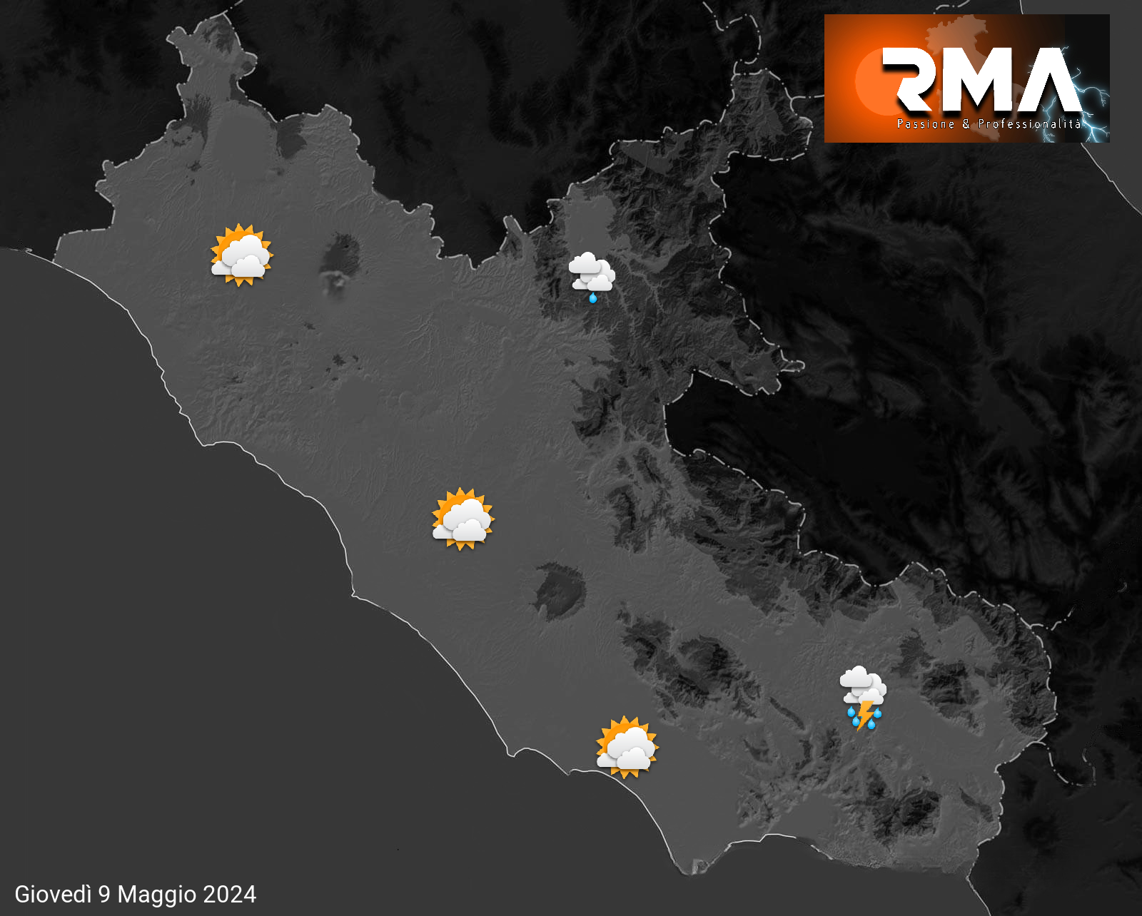 Previsioni Meteo Regione Lazio per oggi, domani e prossimi giorni