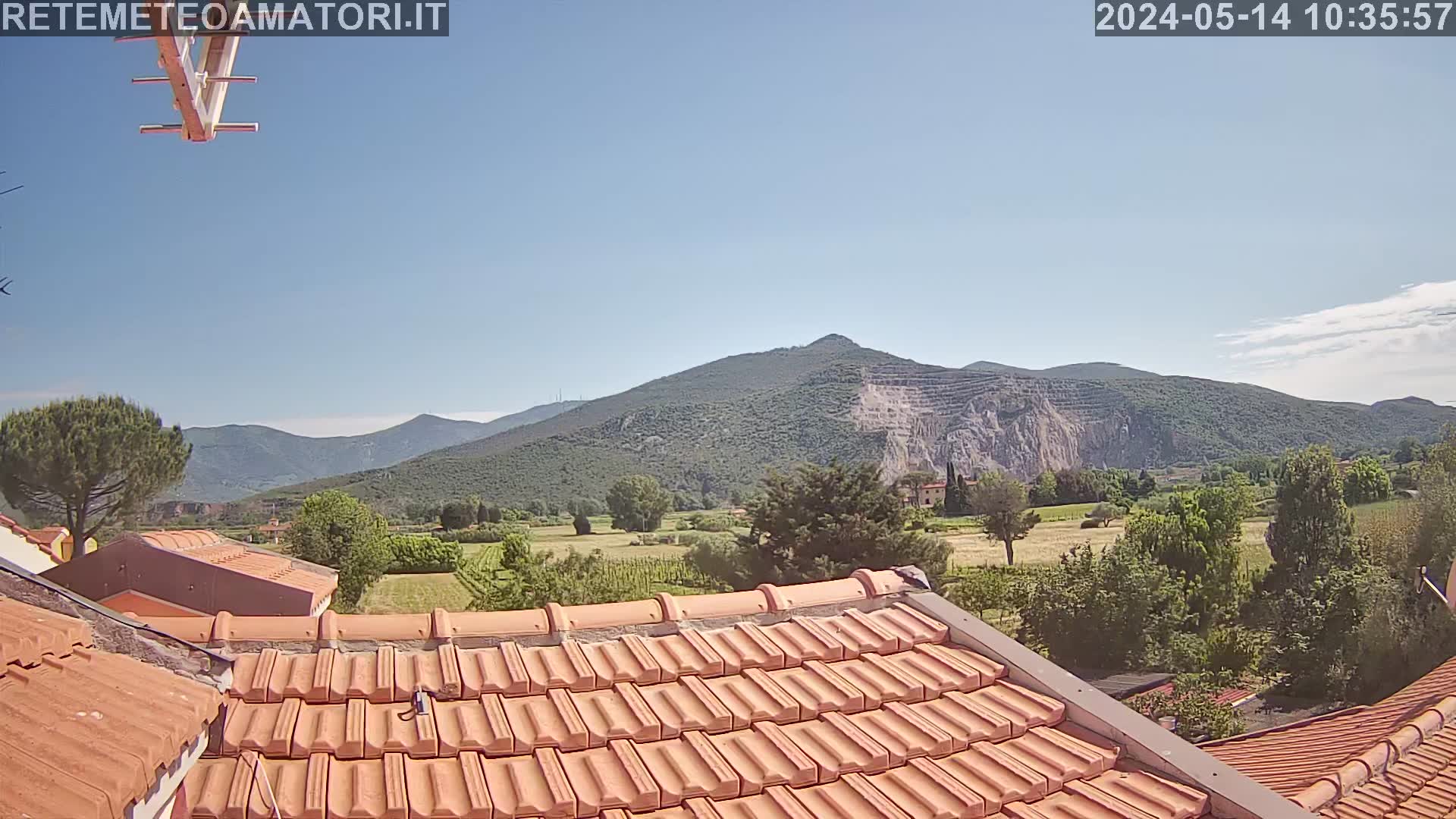 Webcam Monte Serra da Cascina Pisa Toscana - Rete Meteo Amatori
