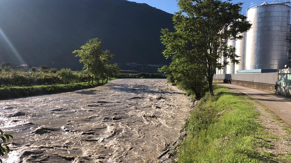 Trentino Fiume Sarca in Piena – 5 Agosto 2021