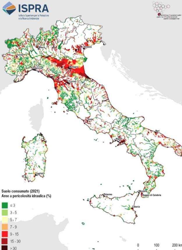 ISPRA la fragilità del territorio Italia e il consumo di suolo